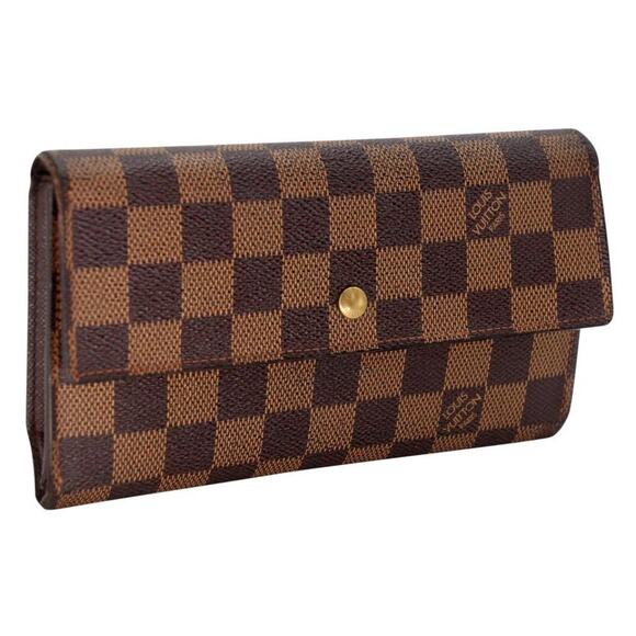 Louis Vuitton Damier Ebene Canvas Sarah Travel Wallet LV-0402N-0105